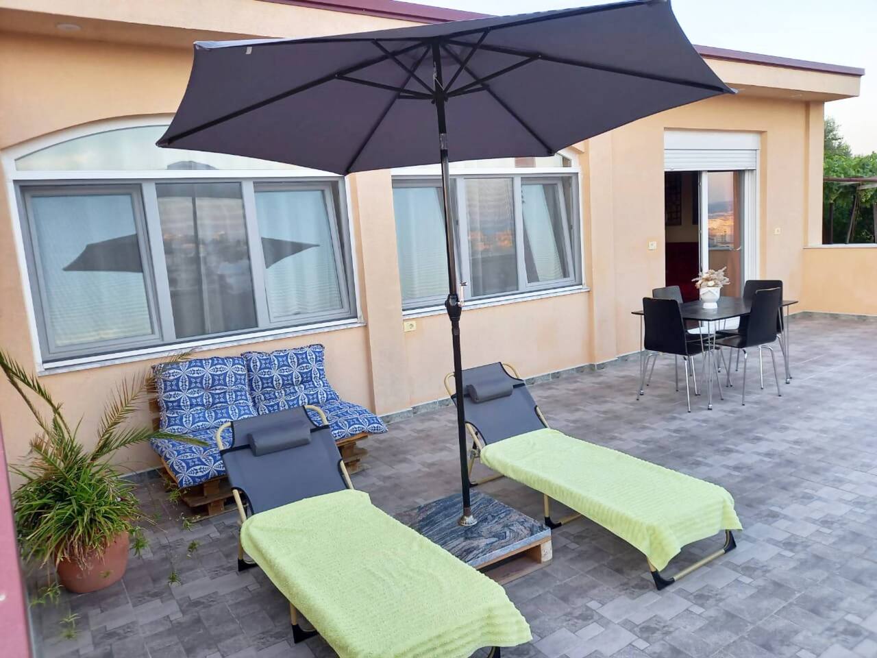 Patio lounge area